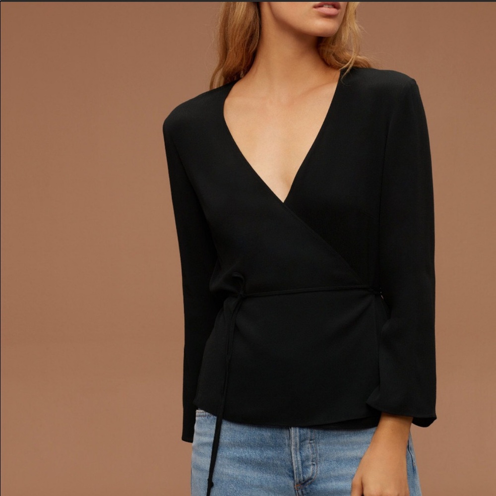 OFF WHITE Wilfred Free Wrap Top